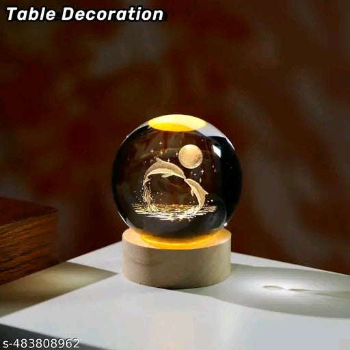 LED crystal table lamp