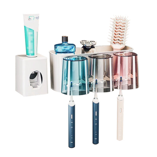Luxe bath brush holder